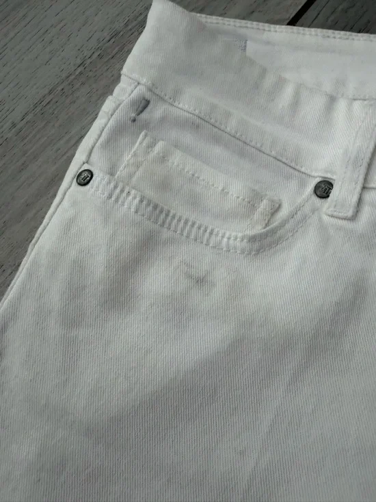 White Jean Shorts - Picture 11 of 12